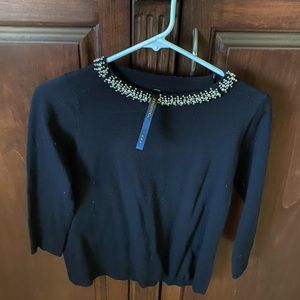 Renee C. Black Sequence Sweater size large